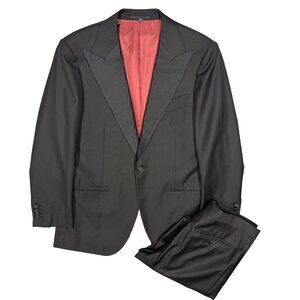 Suitsupply Tuxedo Black Silk Vitale Barberis Canonico 110s Wool 36S 30x28